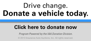 Drive change. Donate a vehicle today. Click here to donate now. external link