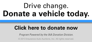 Drive change. Donate a vehicle today. Click here to donate now.